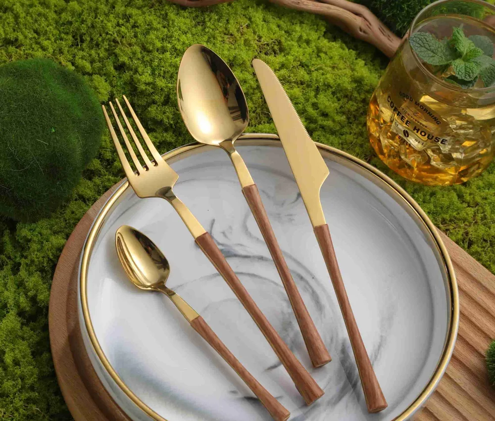 CS793 Stainless Steel Tableware with Plastic Handle