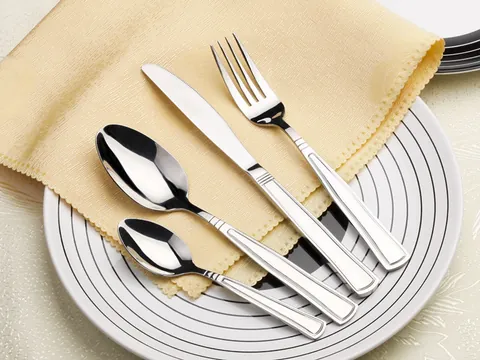 TS0917 24 pcs Stainless Steel Mirror Polish Flatware Cutlery Tableware