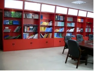 Approved samples across the filing, binder, notebook and bag ranges kept on open shelving for reference during