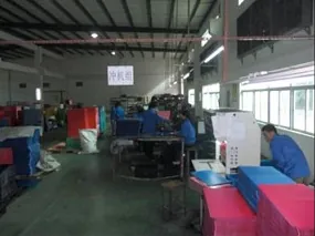 Finishing benches where items are trimmed, cleaned and inspected before packing.