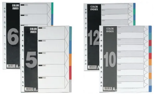 Index Divider-5 — Index Divider manufactured by Sanhua Stationery in Guangzhou