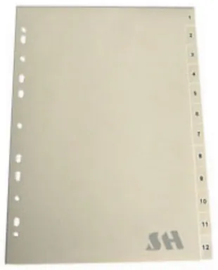 Index Divider-4 — Index Divider manufactured by Sanhua Stationery in Guangzhou