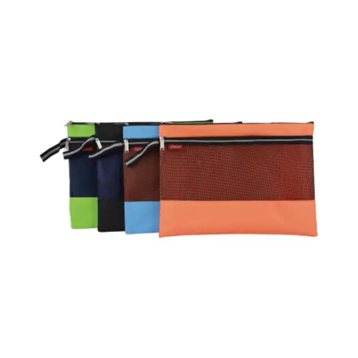Plastic Net Colorful Bag — Double Pockets Bag manufactured by Sanhua Stationery