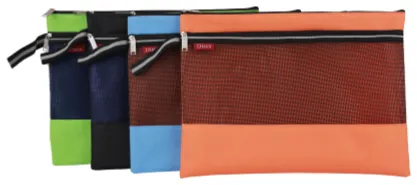 Plastic Net Colorful Bag — Double Pockets Bag manufactured by Sanhua Stationery in Guangzhou