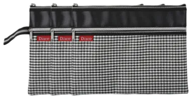 Grid Pu Bag — Double Pockets Bag manufactured by Sanhua Stationery in Guangzhou