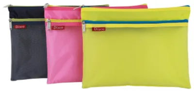 Soft and Smooth Zip Bag — Double Pockets Bag manufactured by Sanhua Stationery in Guangzhou