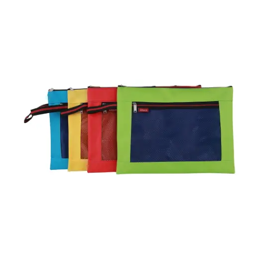 Double Pockets Zipper Bag — Double Pockets Bag manufactured by Sanhua Stationery