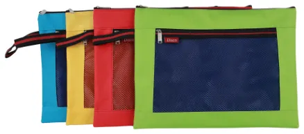 Double Pockets Zipper Bag — Double Pockets Bag manufactured by Sanhua Stationery in Guangzhou