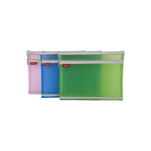 Gauze Zipper Bag — Double Pockets Bag manufactured by Sanhua Stationery