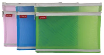 Gauze Zipper Bag — Double Pockets Bag manufactured by Sanhua Stationery in Guangzhou