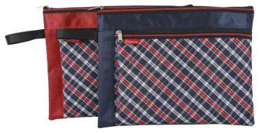 Tridimensional Zipper Bag — Double Pockets Bag manufactured by Sanhua Stationery in Guangzhou