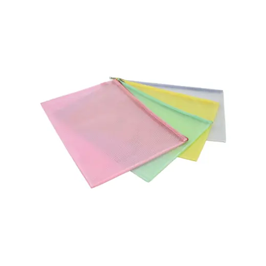 Grid Zipper Bag — Single Pocket Bag manufactured by Sanhua Stationery