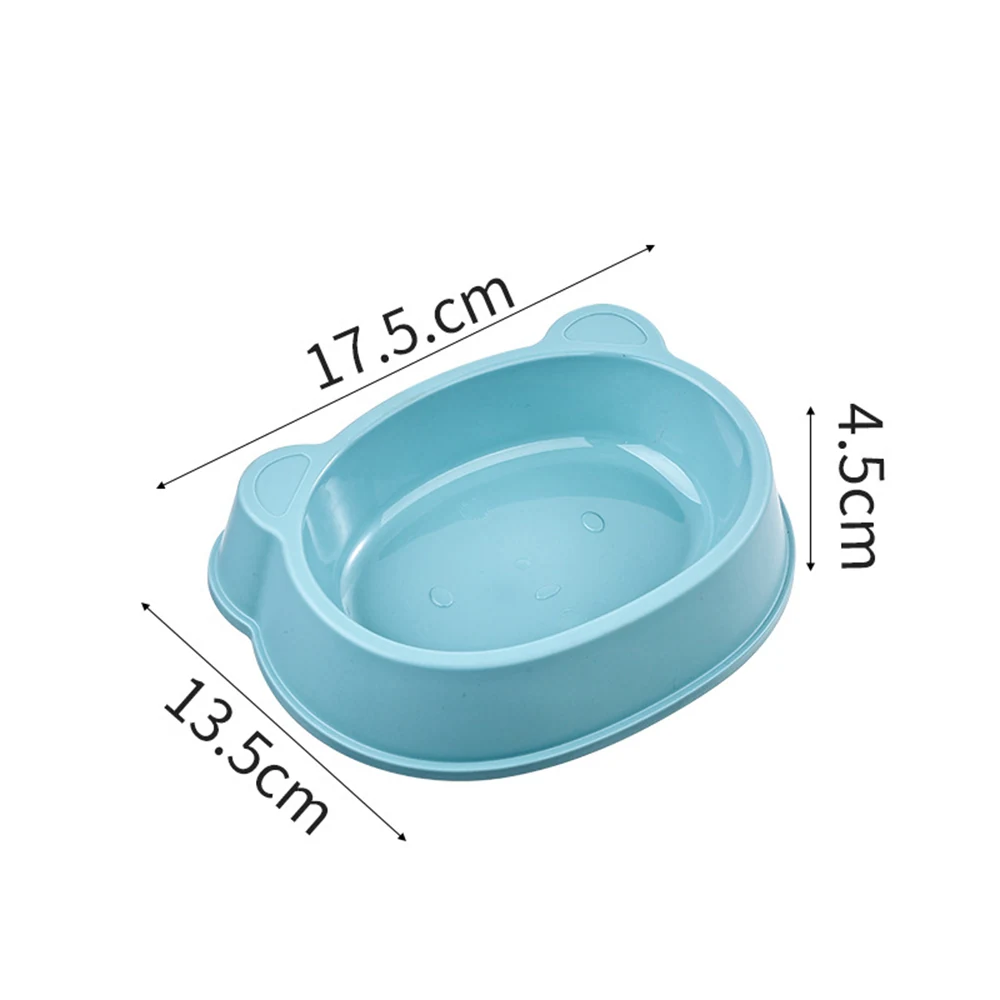 Light blue oval basin with two side handles, featuring dimension lines indicating 17.5cm length, 13.5cm width, and 4.5cm height.