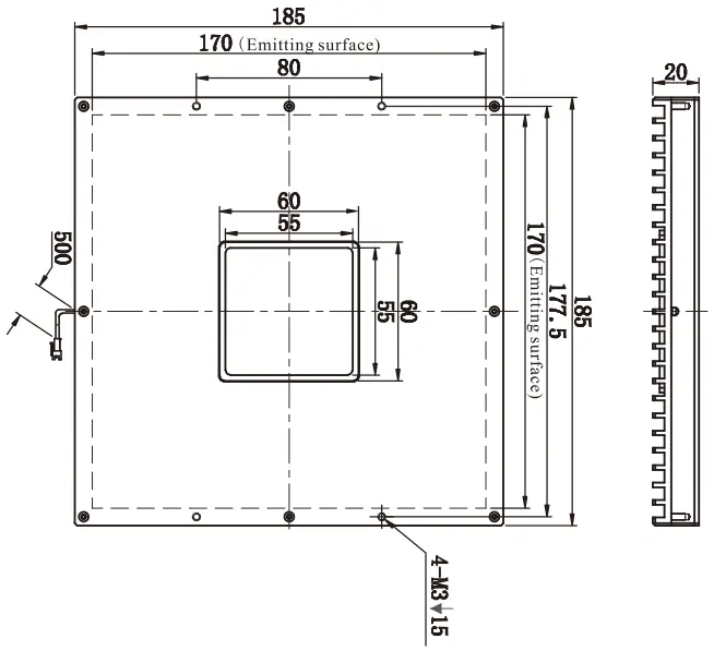 Hole Back Lights SBS-BALH160160