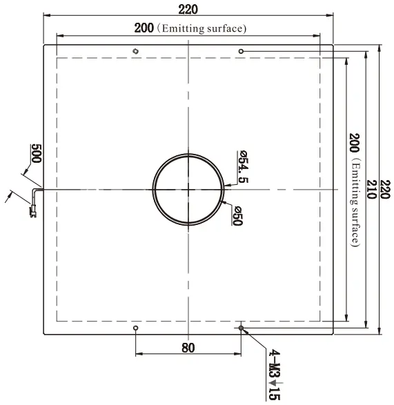 Hole Back Lights SBS-BALH165165