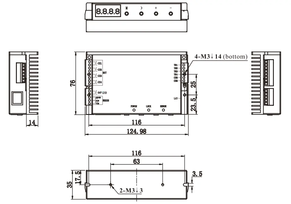 Mini Controller Mini Digital Controller (SBS-DCM24-60-4)