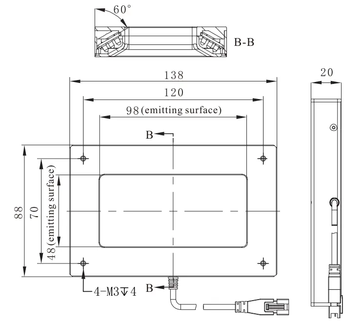 Angle Square Lights SBS-ASL15090A00
