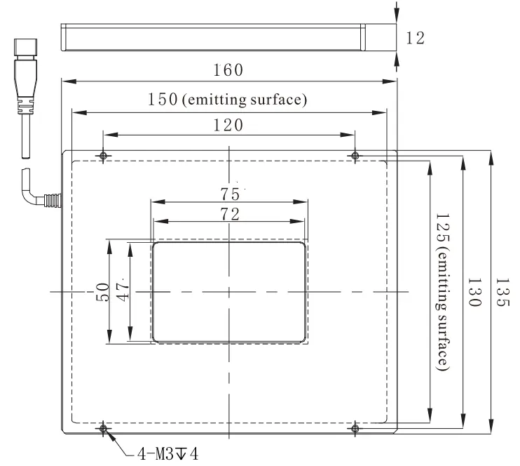 Angle Square Lights SBS-ASL15090A30