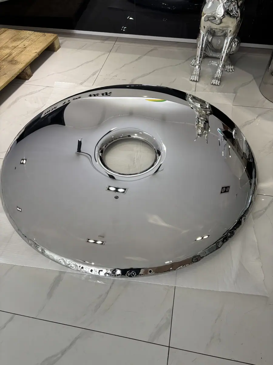 Chrome Balloon Ring Wall Sculpture