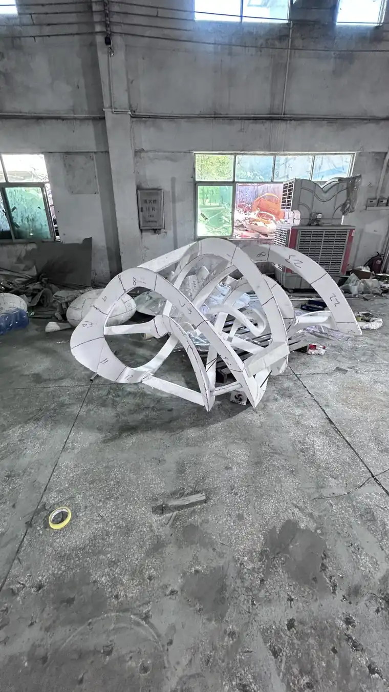 Modern Abstract Stainless Steel Sculpture