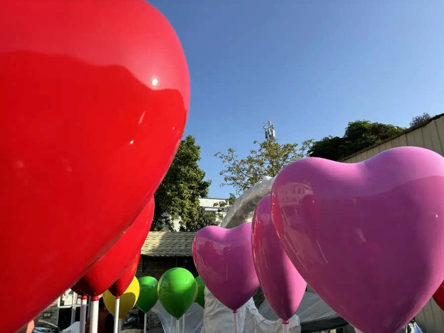 stainless steel colorful balloons