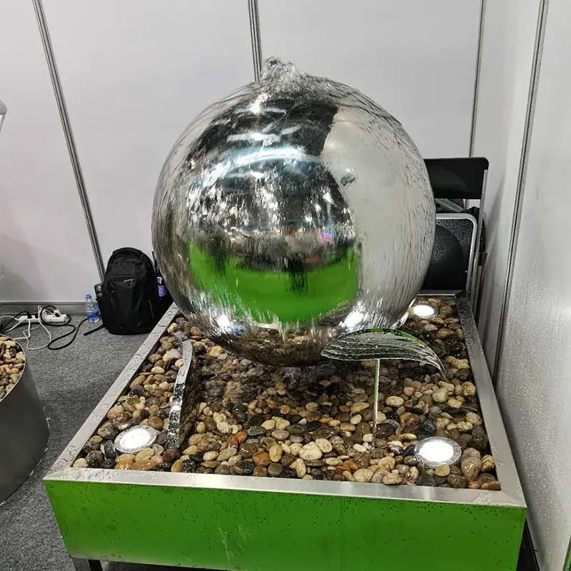 stainless steel water balloon landscape