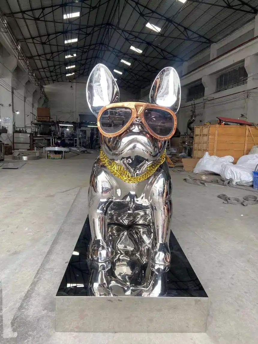 French bulldog sculpture