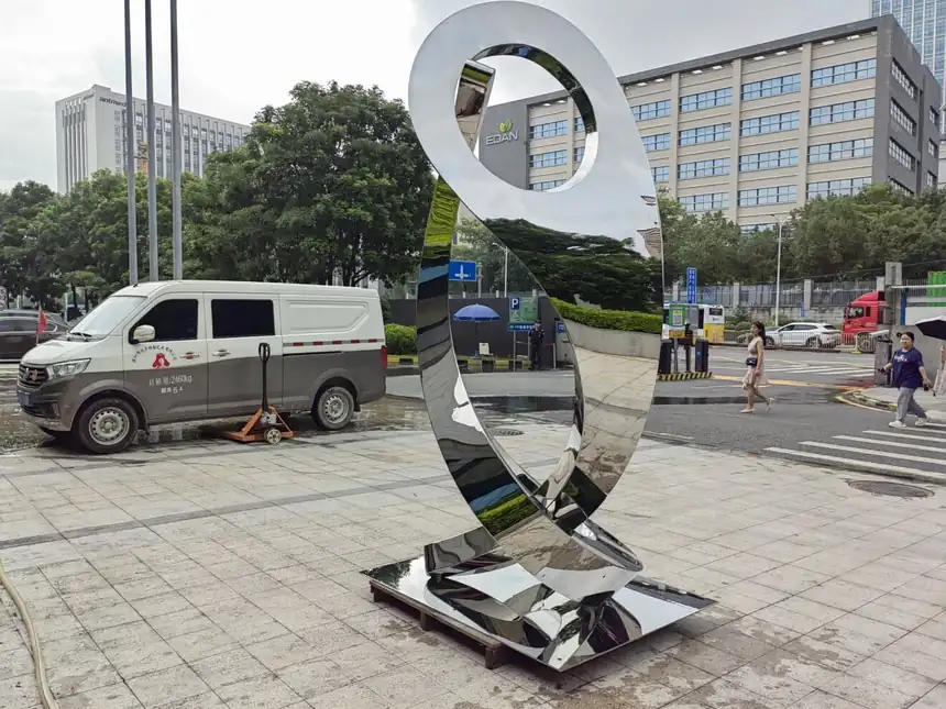 Stainless Steel Abstract Sculptures (4)