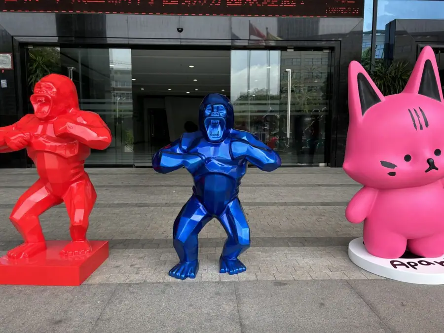 Fiberglass steel sculpture artwork