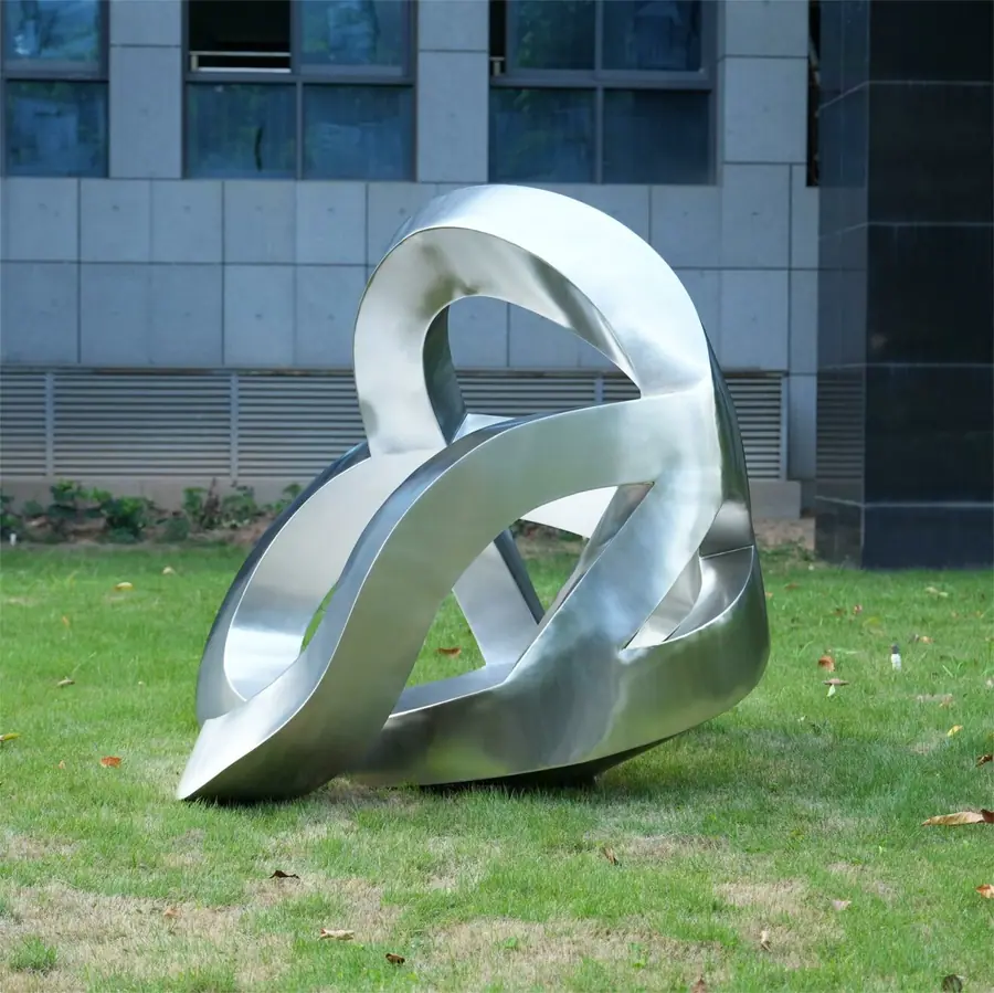 Stainless steel abstract sculpture