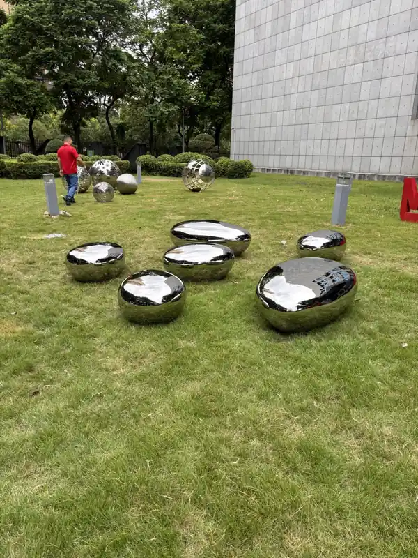 Stainless Steel Stone Sculptures