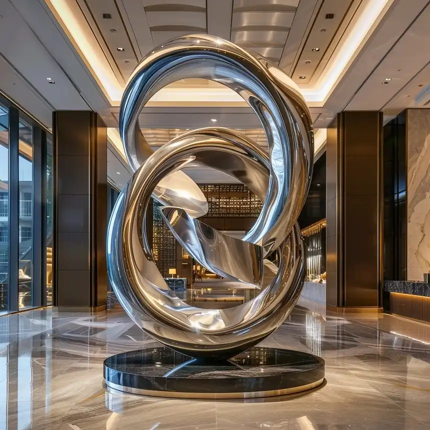 Explore the production process of stainless steel sculpture: the combination of technology and art