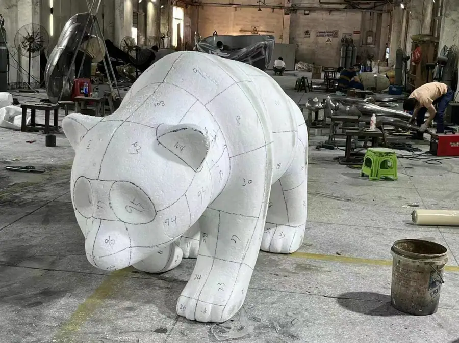 Chinese panda sculpture