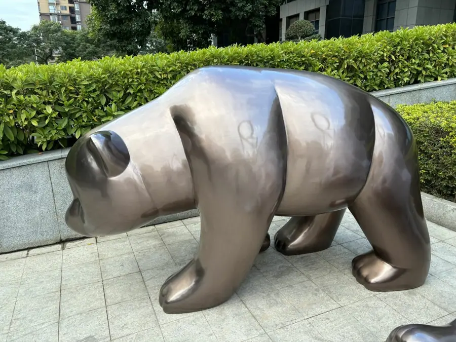 Chinese panda sculpture