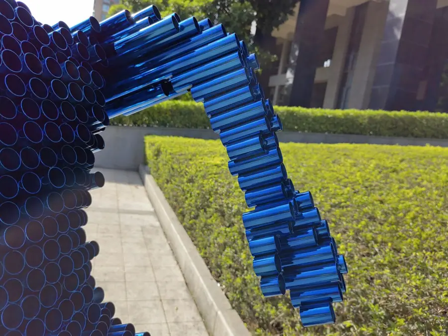 Blue Movement Sculpture (1)