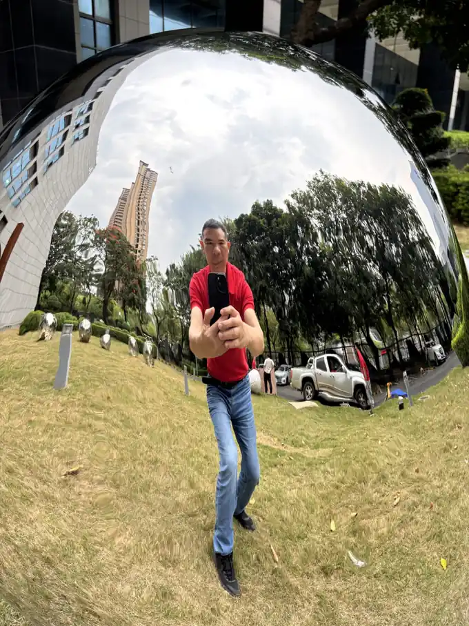 stainless steel egg-shaped