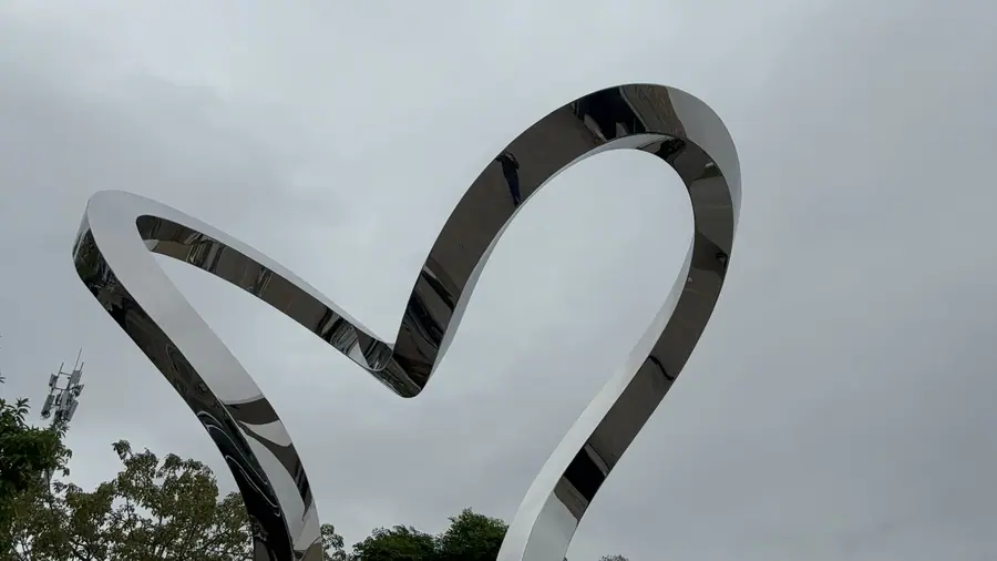 large metal sculpture