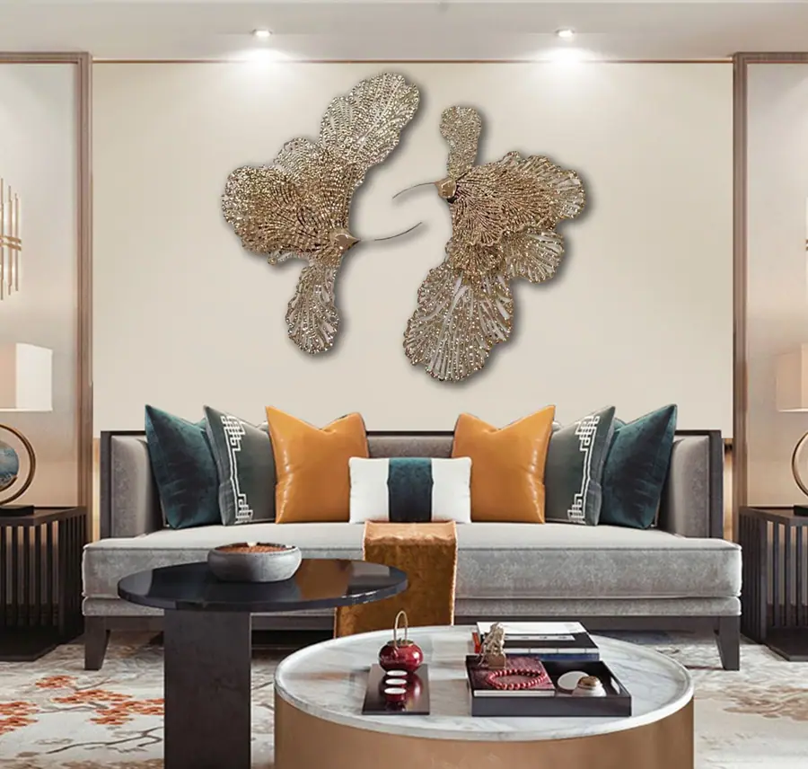 Sparkling Metal Wall Decoration