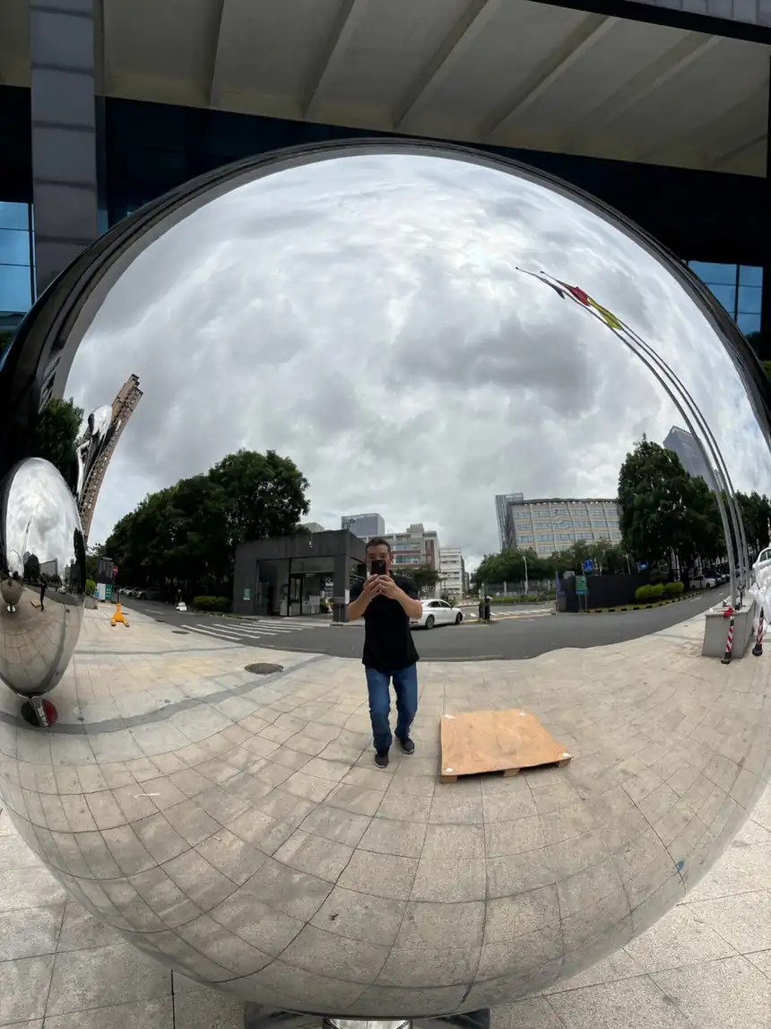 mirror stainless steel sphere