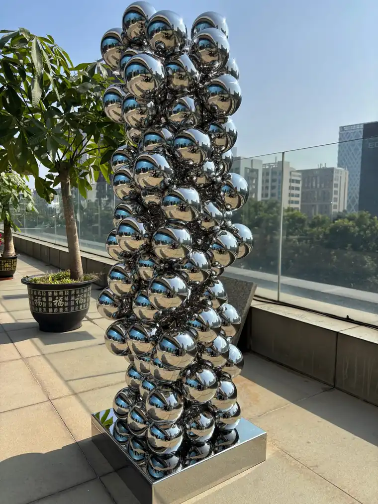 304 Stainless Steel Sphere Sculpture