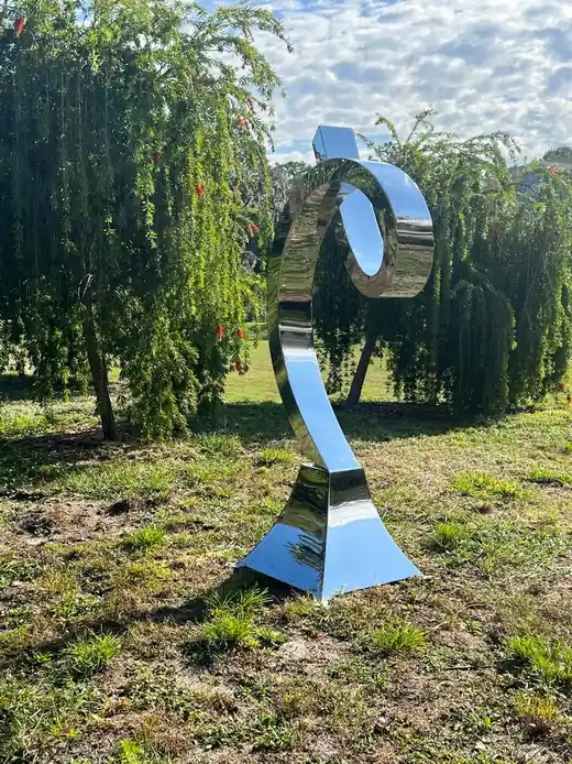 Abstract Stainless Steel Sculpture