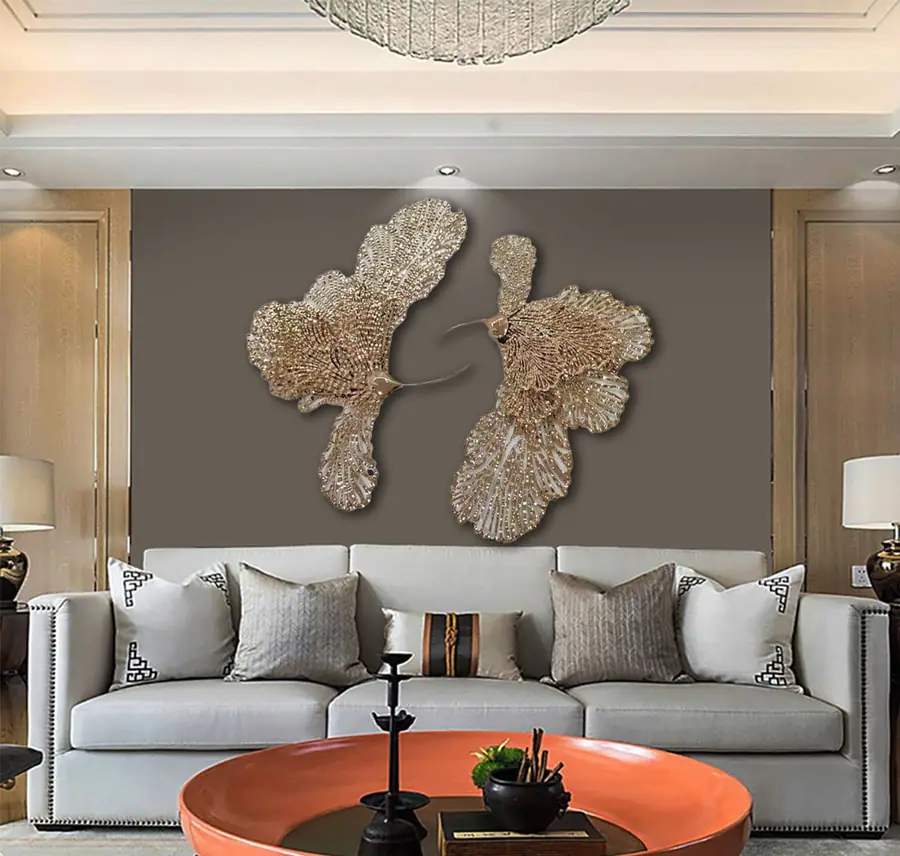 Sparkling Metal Wall Decoration