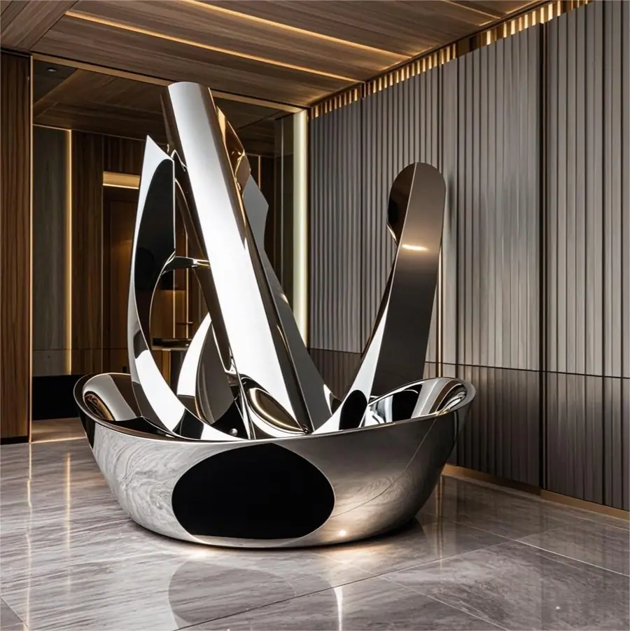 The Unique Charm of Stainless Steel Sculpture in Hotel Design