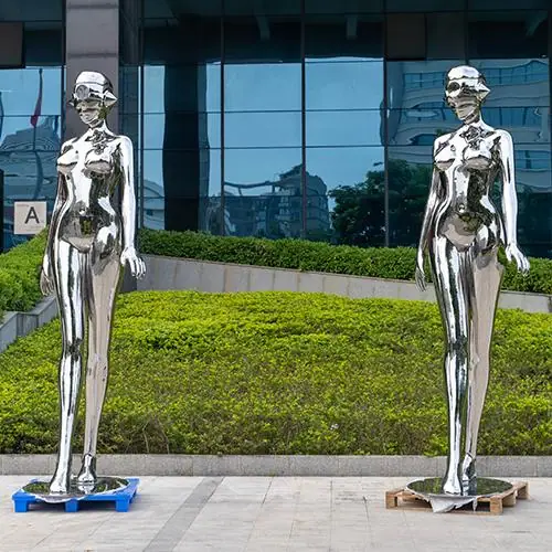 Stainless steel public sculpture. Create exquisite stainless steel to suit your unique taste. High-end customization, quality and service coexist.