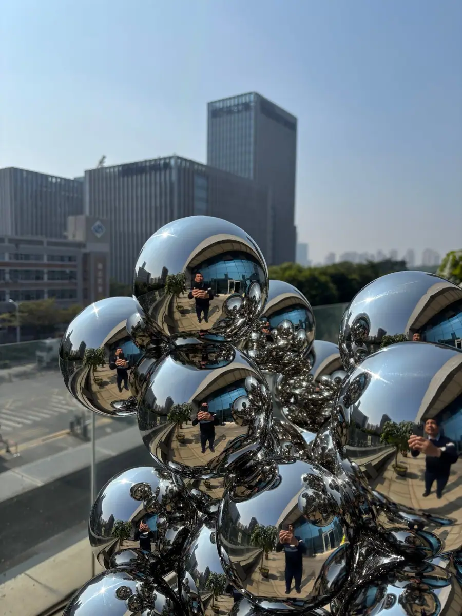 304 Stainless Steel Sphere Sculpture
