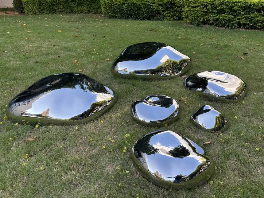 Mirrored Stone Sculpture