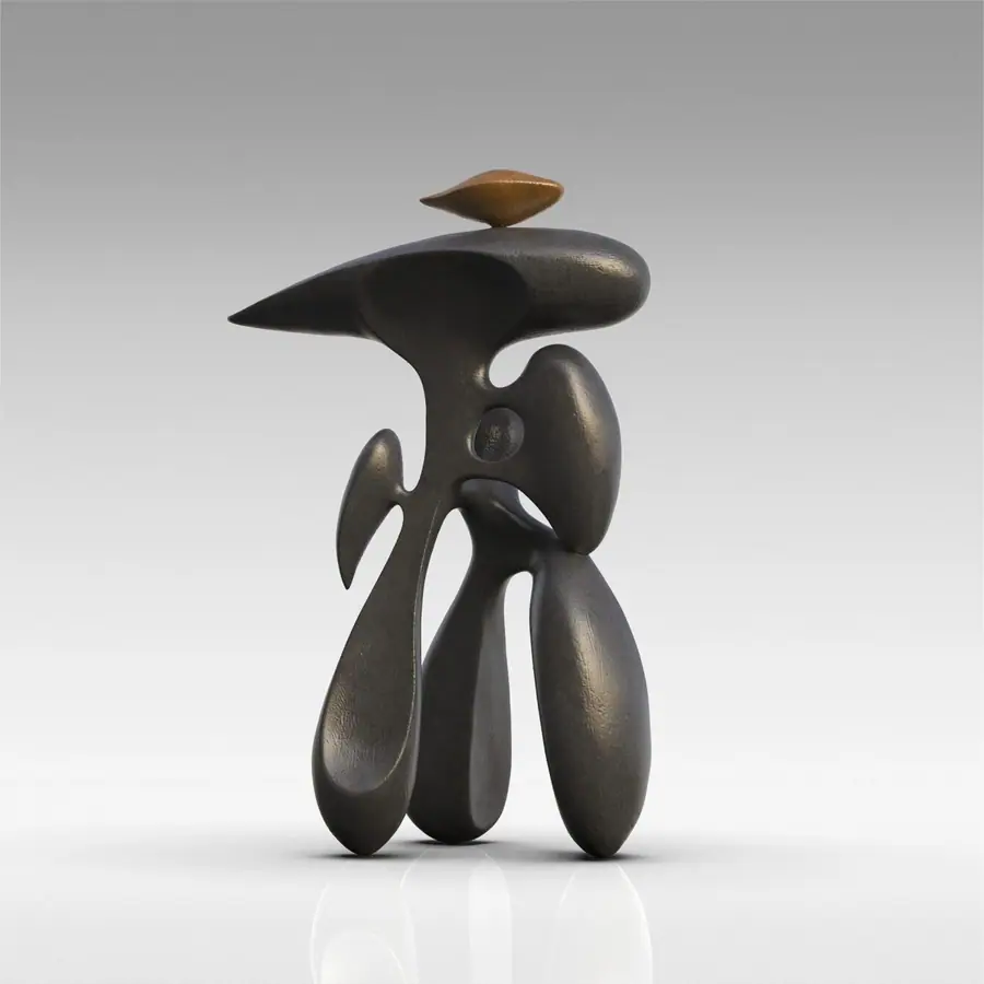Brass forged sculpture vitality series