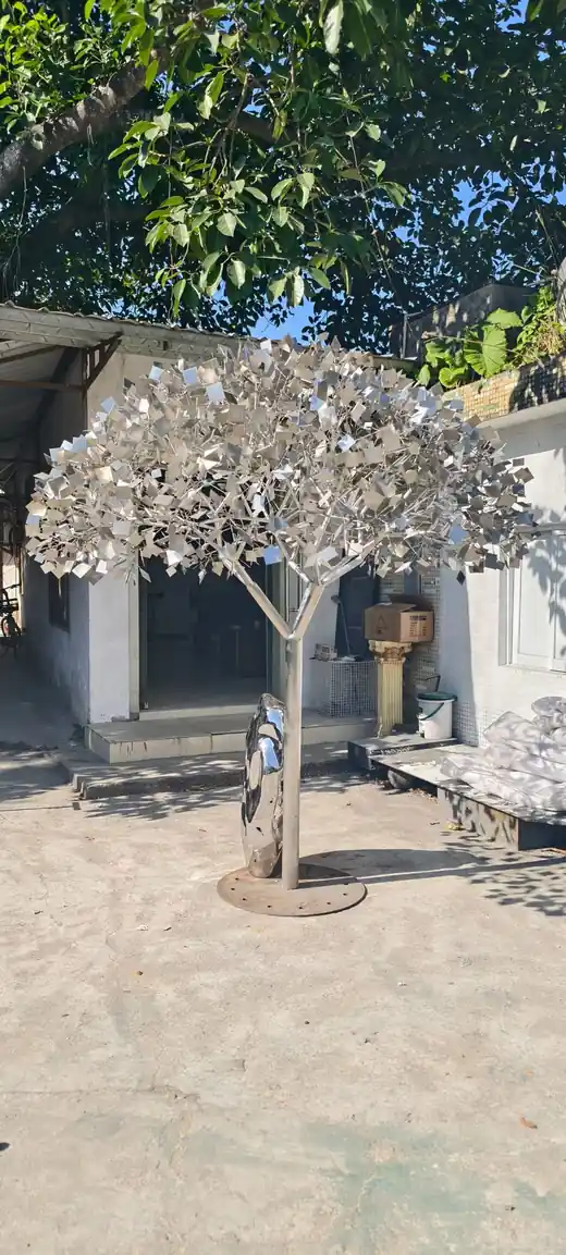 2-Meter High Abstract Tree Sculpture