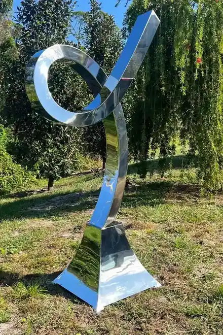 Abstract Stainless Steel Sculpture