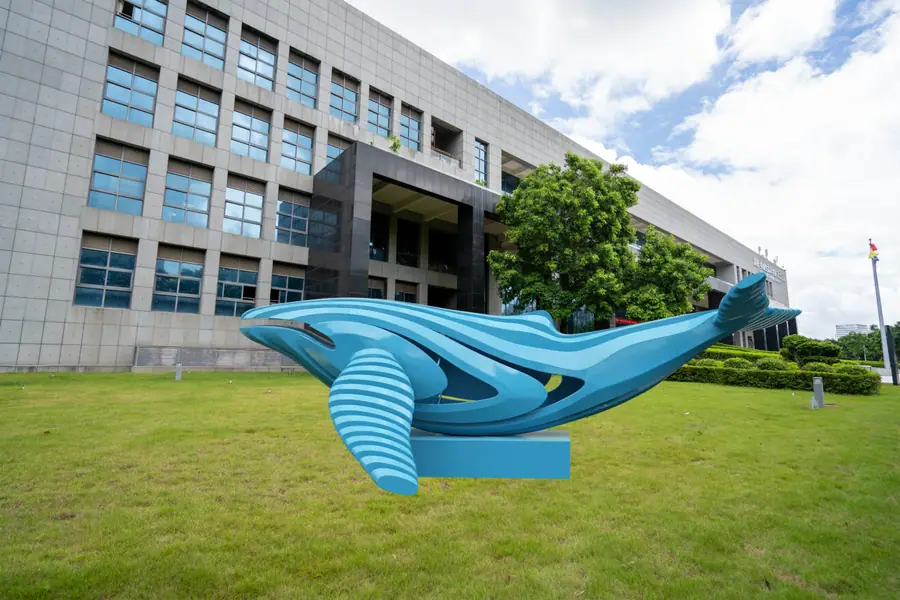 Stainless Steel Shark Sculpture (4)